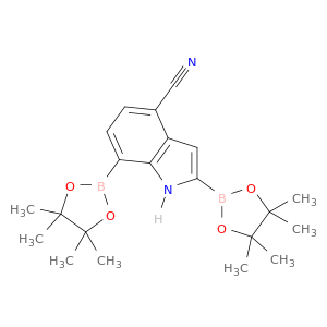 1H-Indole-4-carbonitrile,2,7-bis(4,4,5,5-tetramethyl-1,3,2-dioxaborolan-2-yl)-