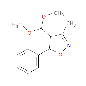 Isoxazole, 4-(dimethoxymethyl)-4,5-dihydro-3-methyl-5-phenyl-