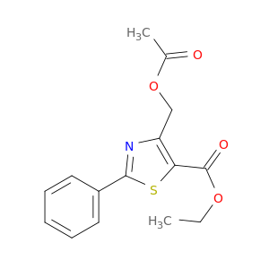 5-Thiazolecarboxylic acid, 4-[(acetyloxy)methyl]-2-phenyl-, ethyl ester