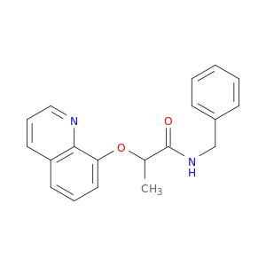 Propanamide, N-(phenylmethyl)-2-(8-quinolinyloxy)-