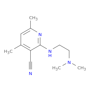 3-Pyridinecarbonitrile, 2-[[2-(dimethylamino)ethyl]amino]-4,6-dimethyl-