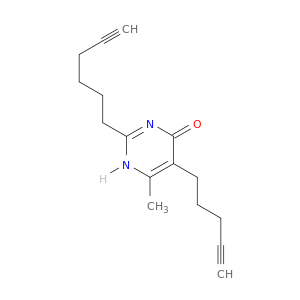 2-(Hex-5-yn-1-yl)-6-methyl-5-(pent-4-yn-1-yl)pyrimidin-4(1H)-one