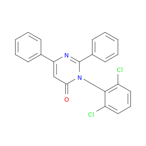 4(3H)-Pyrimidinone, 3-(2,6-dichlorophenyl)-2,6-diphenyl-