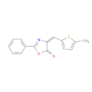 5(4H)-Oxazolone, 4-[(5-methyl-2-thienyl)methylene]-2-phenyl-, (E)-