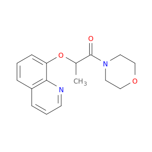 Morpholine, 4-[1-oxo-2-(8-quinolinyloxy)propyl]-