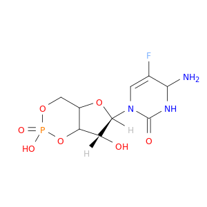 4-AMINO-5-FLUORO-3,4-DIHYDRO-1-[(6R,7R)-TETRAHYDRO-2,7-DIHYDROXY-2-OXIDO-4H-FURO[3,2-D]-1,3,2-DIOXAPHOSPHORIN-6-YL]-2(1H)-PYRIMIDINONE