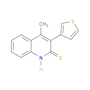2(1H)-Quinolinethione, 4-methyl-3-(3-thienyl)-