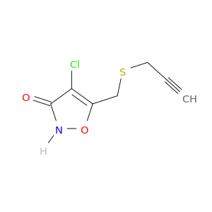 3(2H)-Isoxazolone, 4-chloro-5-[(2-propynylthio)methyl]-