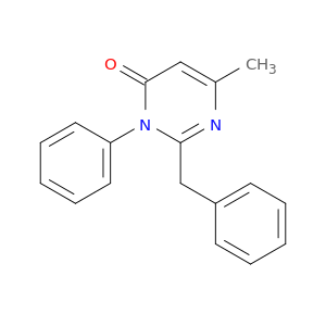 4(3H)-Pyrimidinone, 6-methyl-3-phenyl-2-(phenylmethyl)-