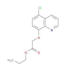 Acetic acid, [(5-chloro-8-quinolinyl)oxy]-, propyl ester