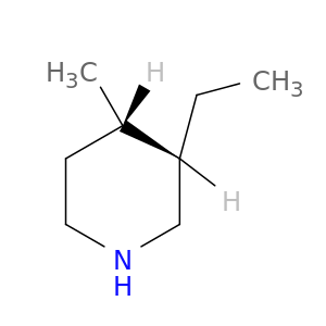 Piperidine, 3-ethyl-4-methyl-, cis-