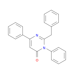 4(3H)-Pyrimidinone, 3,6-diphenyl-2-(phenylmethyl)-