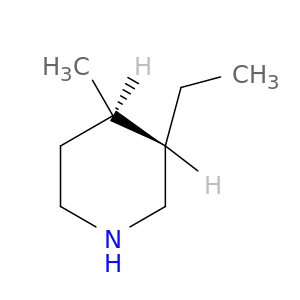 Piperidine, 3-ethyl-4-methyl-, trans-