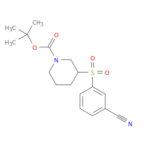 1-Piperidinecarboxylicacid, 3-[(3-cyanophenyl)sulfonyl]-, 1,1-dimethylethyl ester