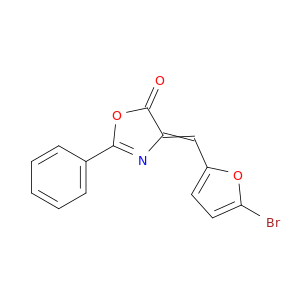 5(4H)-Oxazolone, 4-[(5-bromo-2-furanyl)methylene]-2-phenyl-