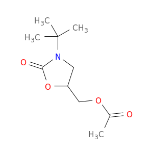 2-Oxazolidinone, 5-[(acetyloxy)methyl]-3-(1,1-dimethylethyl)-