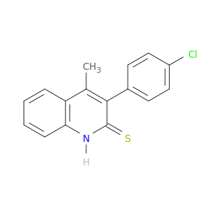 2(1H)-Quinolinethione, 3-(4-chlorophenyl)-4-methyl-