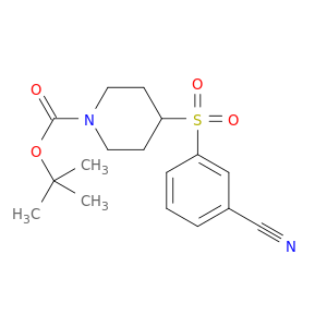 1-Piperidinecarboxylicacid, 4-[(3-cyanophenyl)sulfonyl]-, 1,1-dimethylethyl ester